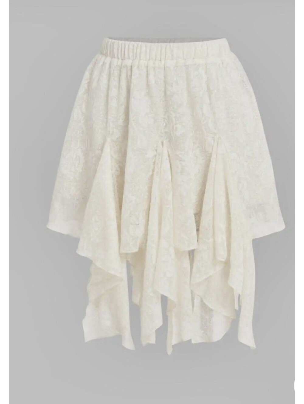 Cider Short Skirt Cream Size XS Polyester- Lined NWT Beautiful Lace!